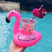 opblaasbare flamingo bekerhouder