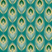Ovaal tafelzeil Art deco groen
