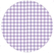 Rond tafelzeil ruitje paars (140cm)