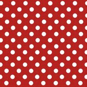 Tafelzeil rood met witte stippen 