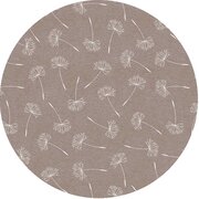 Rond tafelzeil pluizenbloem bruin (140cm) 