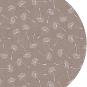 Ovaal tafelzeil pluizenbloem bruin