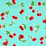 Ovaal Mexicaans tafelzeil kersen mint