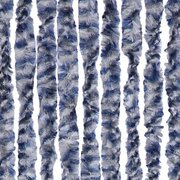 Vliegengordijn kattenstaart 100x240cm (grijs-blauw-wit gemeleerd)