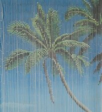 Bamboe vliegengordijn palm op strand Presents@home