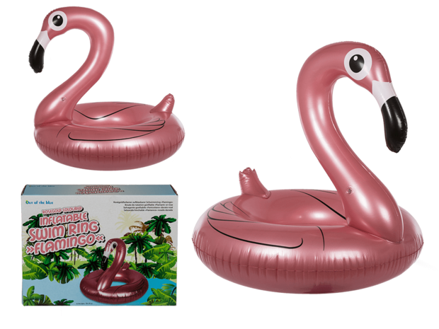 Eenzaamheid Spreek luid Interactie Opblaas flamingo zwemband rose gold