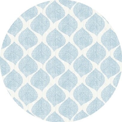 Rond tafelzeil blue leaf