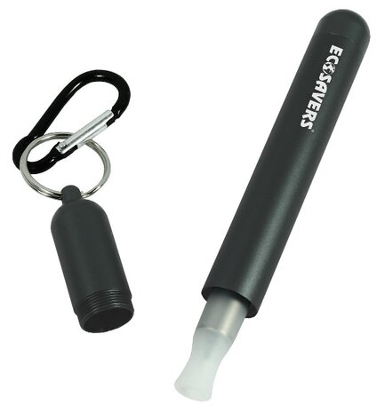 RVS rietje met siliconen opzetstuk