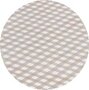 Rond tafelzeil ruitje taupe Paty (140cm)