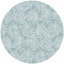 Groot rond tafelzeil bamboe zeeblauw (160cm)  