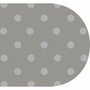Ovaal tafelzeil stippen lichtgrijs/beige Paty