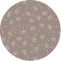 Rond tafelzeil pluizenbloem bruin (140cm) 
