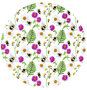 Rond tafelzeil bijen en bloemen (140cm) 