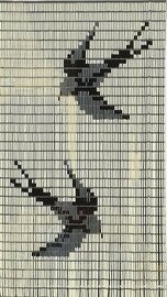 Vliegengordijn vogels creme 100x240cm