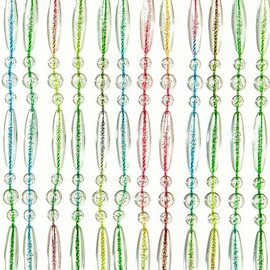 Vliegengordijn kralen recht multi color 90x210cm