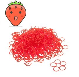 Geur loombands aardbei rood (300 stuks)