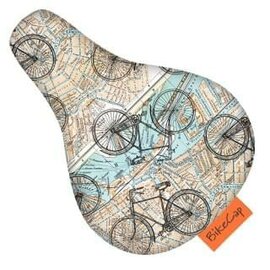 Zadelhoesje kinderfiets on the road