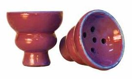 Waterpijp tabakskop bordeaux rood klein 