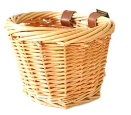 Kinderfietsmand riet naturel 