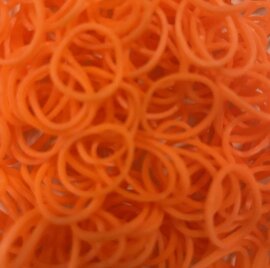 250 Loombands donker oranje