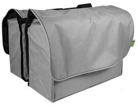 Stevige fietstassen zilver grijs (ook voor E-bike)