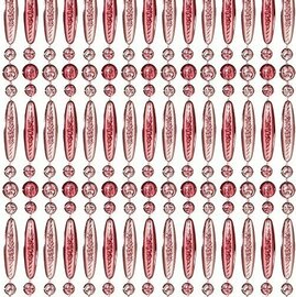 Vliegengordijn kralen recht roze transparant 90x210cm