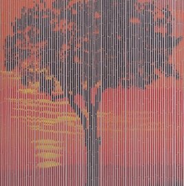 Vliegengordijn bamboe zonsopkomst  90x200cm