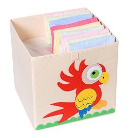 Opbergmand Frusqo papegaai (past oa. in Ikea Expedit en Kallax)