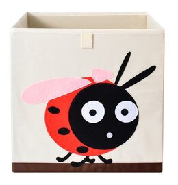 Opbergmand Frusqo lieveheersbeestje (past oa. in Ikea Expedit en Kallax)