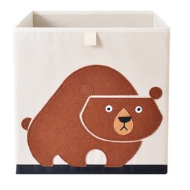 Opbergmand Frusqo bruine beer (past oa. in Ikea Expedit en Kallax)