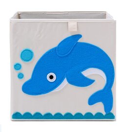 Opbergmand Frusqo dolfijn (past oa. in Ikea Expedit en Kallax)