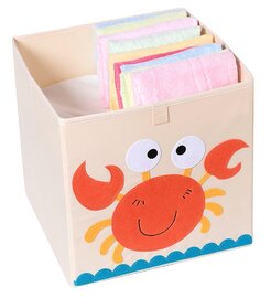 Opbergmand Frusqo krab (past oa. in Ikea Expedit en Kallax)