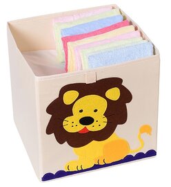 Opbergmand Frusqo leeuw (past oa. in Ikea Expedit en Kallax)