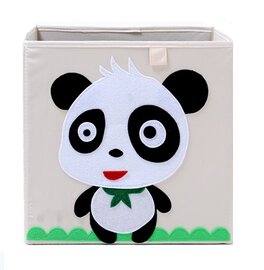 Opbergmand Frusqo pandabeertje (past oa. in Ikea Expedit en Kallax)