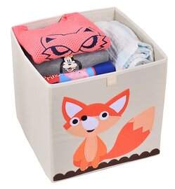 Opbergmand Frusqo vosje (past oa. in Ikea Expedit en Kallax)