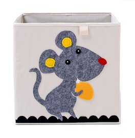 Opbergmand Frusqo muisje (past oa. in Ikea Expedit en Kallax)