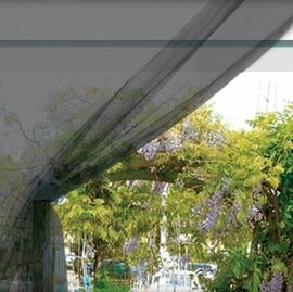 Raamhor / muggengaas zwart (130x150cm)