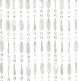 Kralengordijn Charlotte 90x220cm wit (79 strengen)