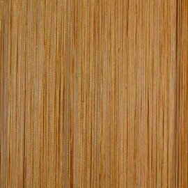 Draadjesgordijn champagne goud/bruin 90x200cm