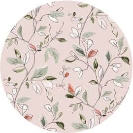 Groot rond tafelzeil pink happiness (160cm) 