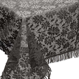 Buiten tafelkleed schuim vinyl 140x180cm antraciet grijs (dikke kwaliteit)