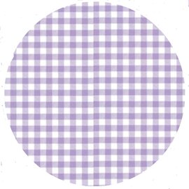 Rond tafelzeil ruitje paars (140cm)