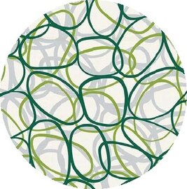 Rond tafelzeil bubbles green 