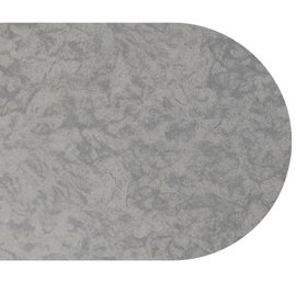 Ovaal tafelzeil betonlook grijs