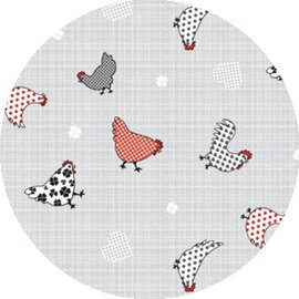 Rond tafelzeil kippen (140cm)