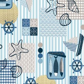 Ovaal tafelzeil Marine 