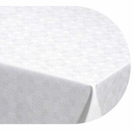 Ovaal tafelzeil Damast vierkantjes