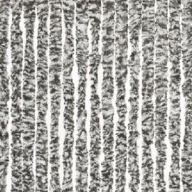 XL Vliegengordijn kattenstaart 120x240cm (wit/zwart)