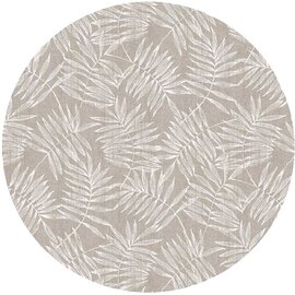 Groot rond tafelzeil bamboe taupe (160cm)  