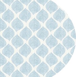 Ovaal tafelzeil blue leaf